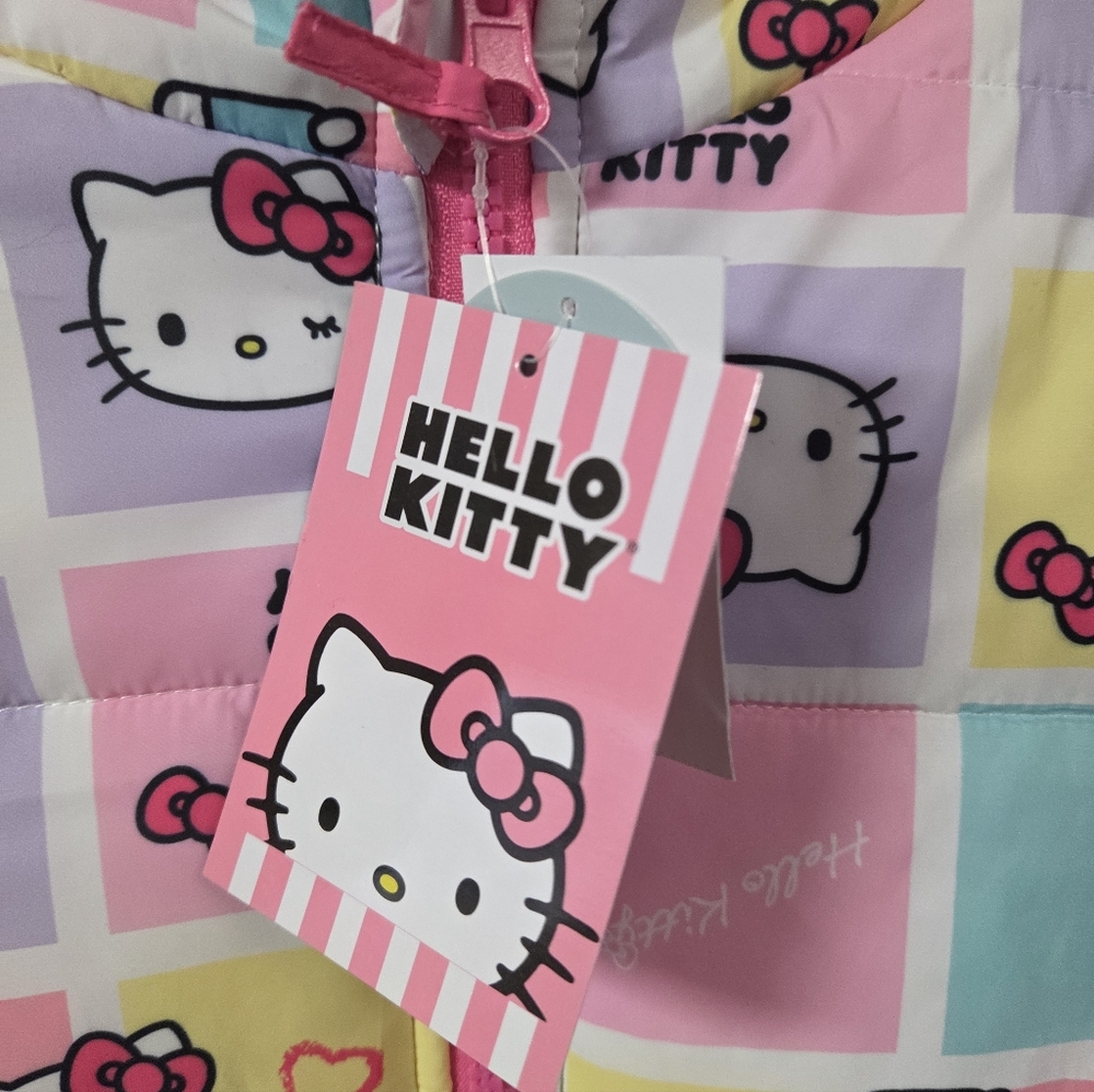 Hello Kitty Colorful Puffer Reversible Jacket - Picture 3 of 5